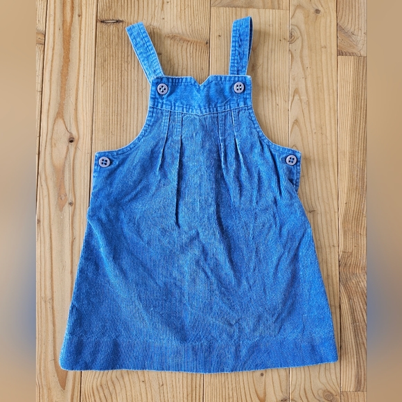 VINTAGE LACOSTE (IZOD) Toddler light blue corduroy dress - Picture 1 of 5